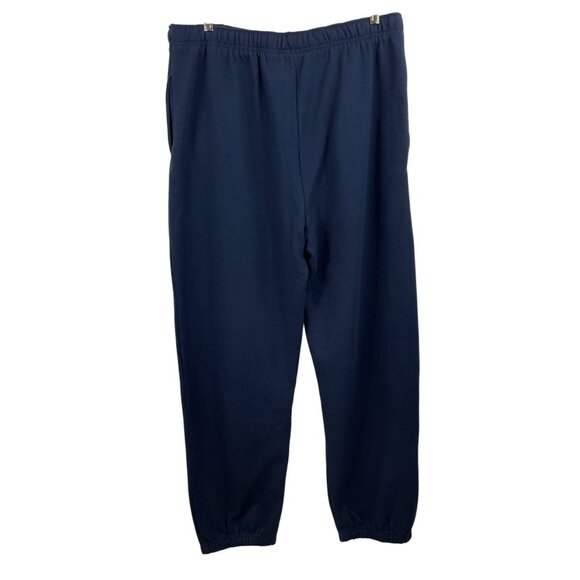 Logo Athletic Mens XXL Navy Blue Fleece Joggers Sweatpants Elastic & Drawstring - Picture 5 of 9